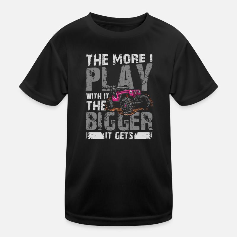 the more i play with it the bigger it gets Kinder Funktions-T-Shirt
