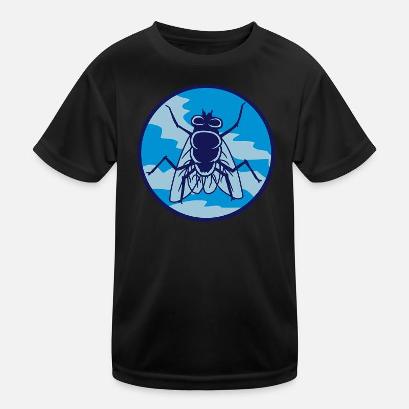 Circle housefly small house fly Kids Functional T-Shirt