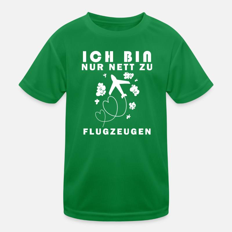 Modellflug Pilot Modellbau Flugzeug Modellbauer Kinder Funktions-T-Shirt