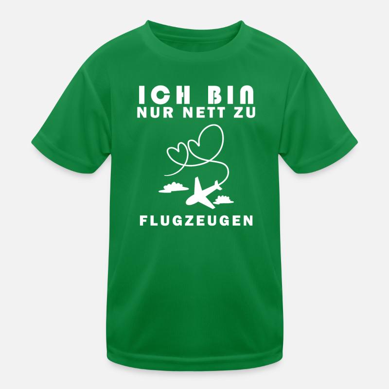 Modellflug Pilot Modellbau Flugzeug Modellbauer Kinder Funktions-T-Shirt