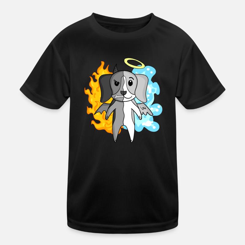 Dog Beagle - Angel and Devil Kids Functional T-Shirt