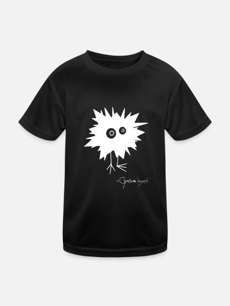 Flauschtier verblitzt - Bestiolus Fulguratus - Kinder Funktions-T-Shirt - Schwarz - Vorne
