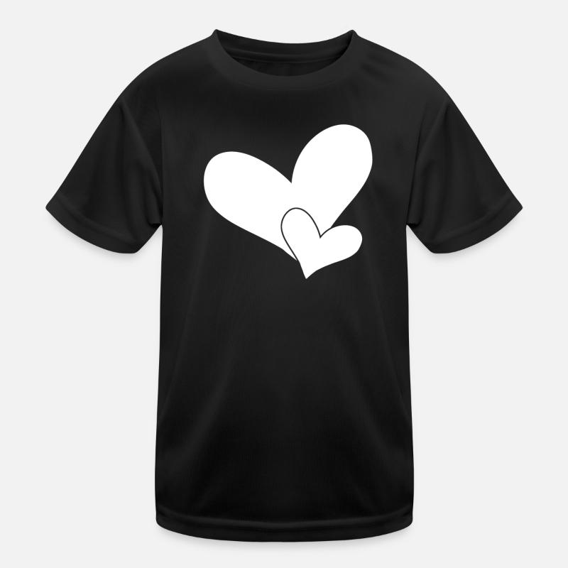 Herz Herze Kinder Funktions-T-Shirt