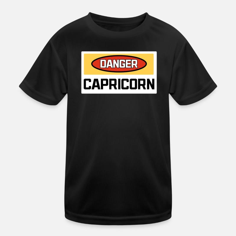 Capricorn Statement Horoscope Galaxy Superstition Kids Functional T-Shirt