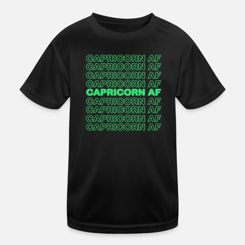Zodiac sign Capricorn Statement Superstition Kids Functional T-Shirt