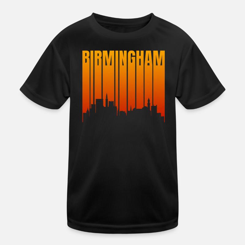 Rayures néon de la Skyline de Birmingham T-shirt sport Enfant