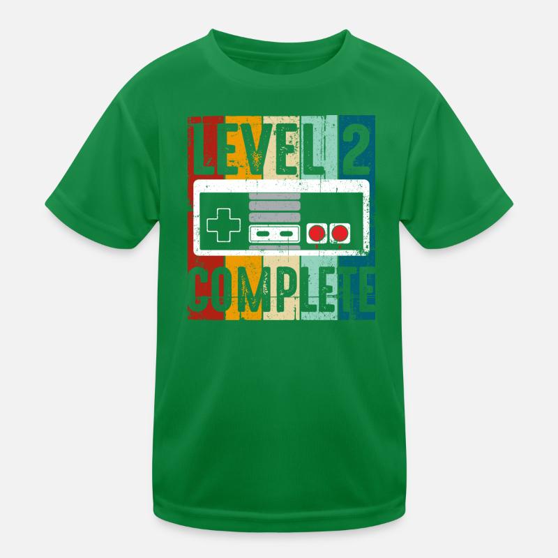 Level 2 Komplette Retro-Konsole Kinder Funktions-T-Shirt