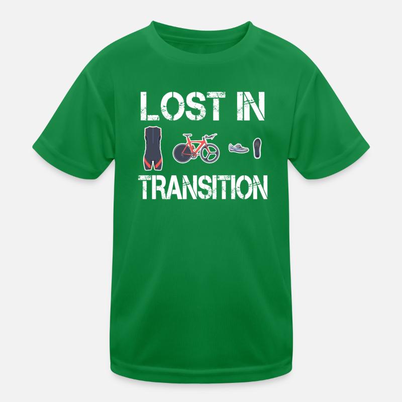 Triathlon triathlète perdu en transition T-shirt sport Enfant