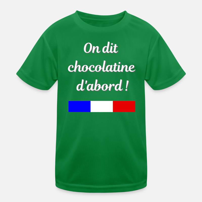 On dit chocolatine d'abord T-shirt sport Enfant