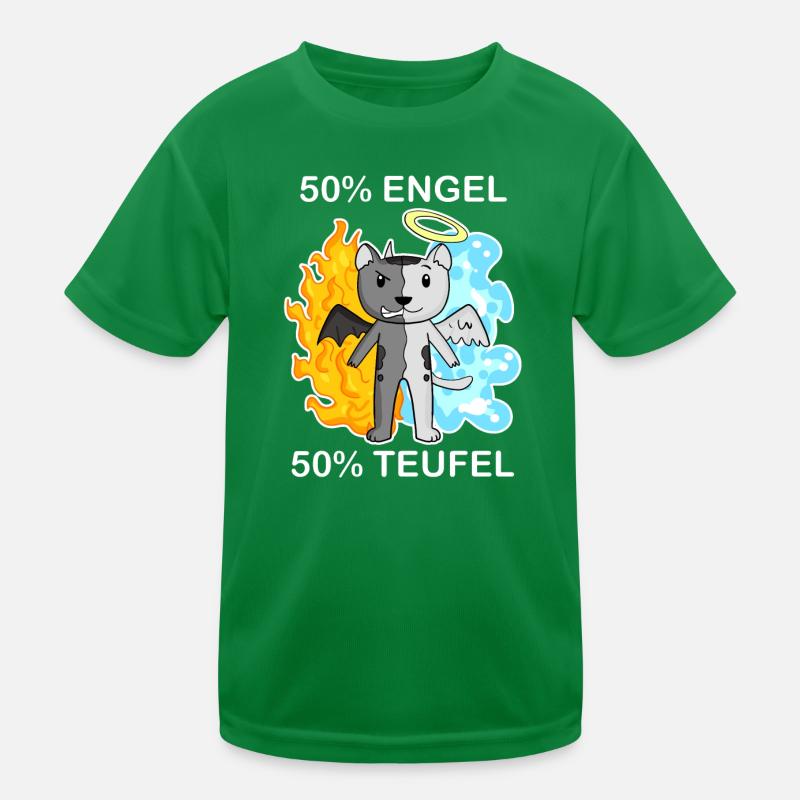 Katze Katzenrasse Burmilla - Engel und Teufel Kinder Funktions-T-Shirt