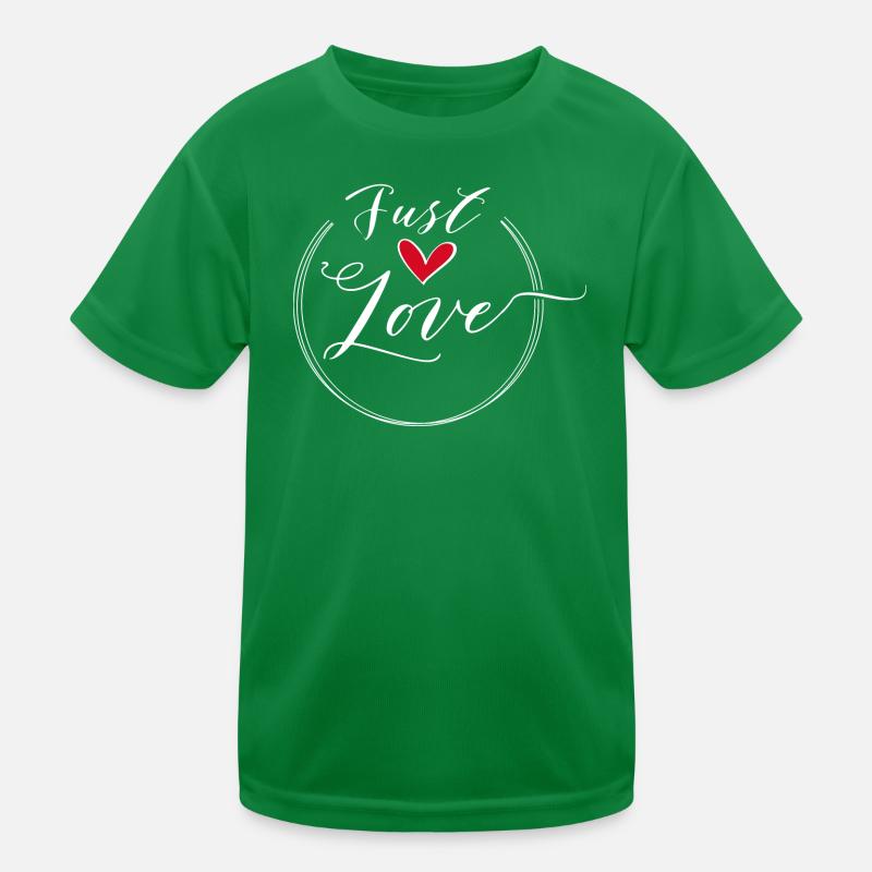 Just Love Heart Scripted Circle Kids Functional T-Shirt