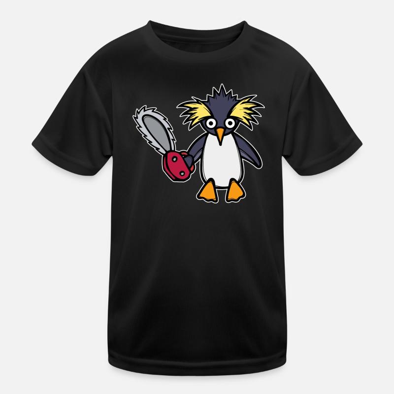 Vogel Pinguin Tier Zoo Seevogel Arktis Kinder Funktions-T-Shirt