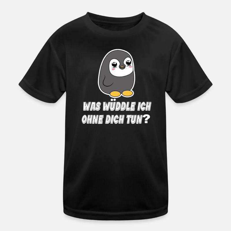 Pinguin Statement Seevogel Tier Arktis Vogel Kinder Funktions-T-Shirt