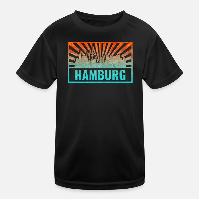 Pente de la silhouette de Hambourg T-shirt sport Enfant