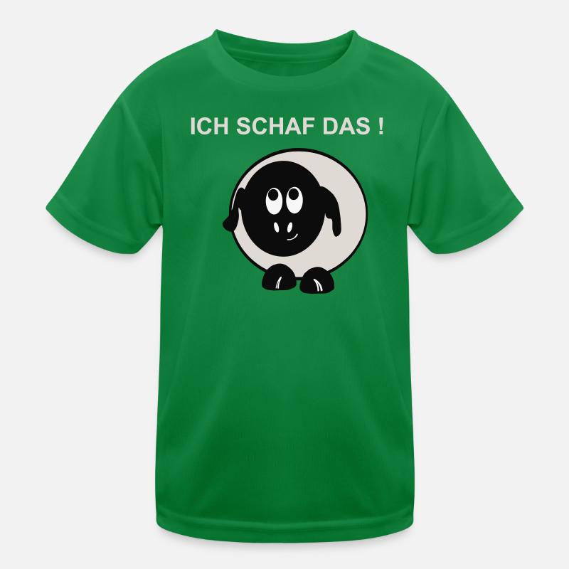 Ich schaff das Schaf Motiv Kinder Funktions-T-Shirt