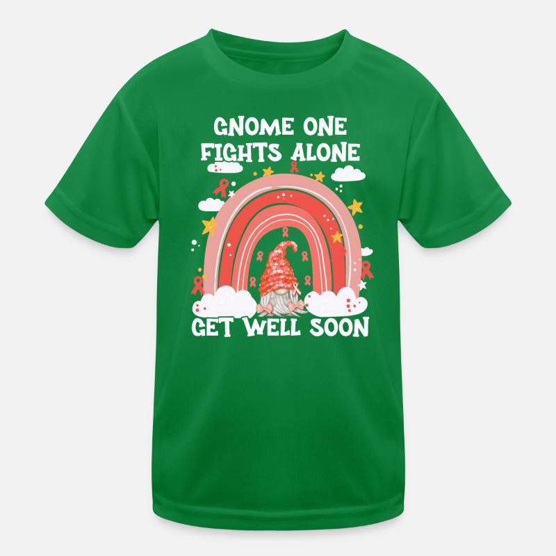 Gnome One Fights Alone Gebärmutterkrebs Kinder Funktions-T-Shirt
