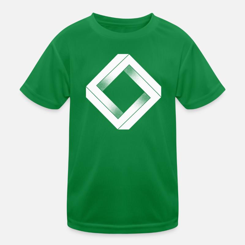 Losange impossible blanc T-shirt sport Enfant