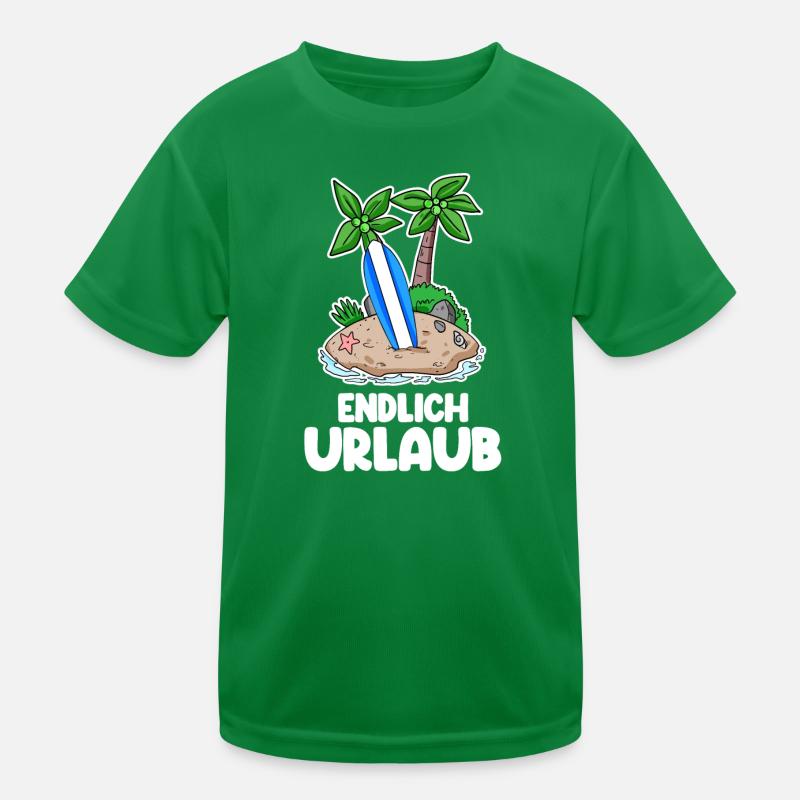 Urlaub Kinder Funktions-T-Shirt