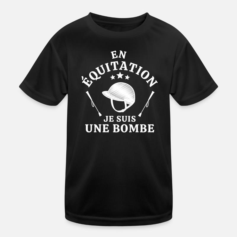 cheval, équitation, passionné d'équitation T-shirt sport Enfant