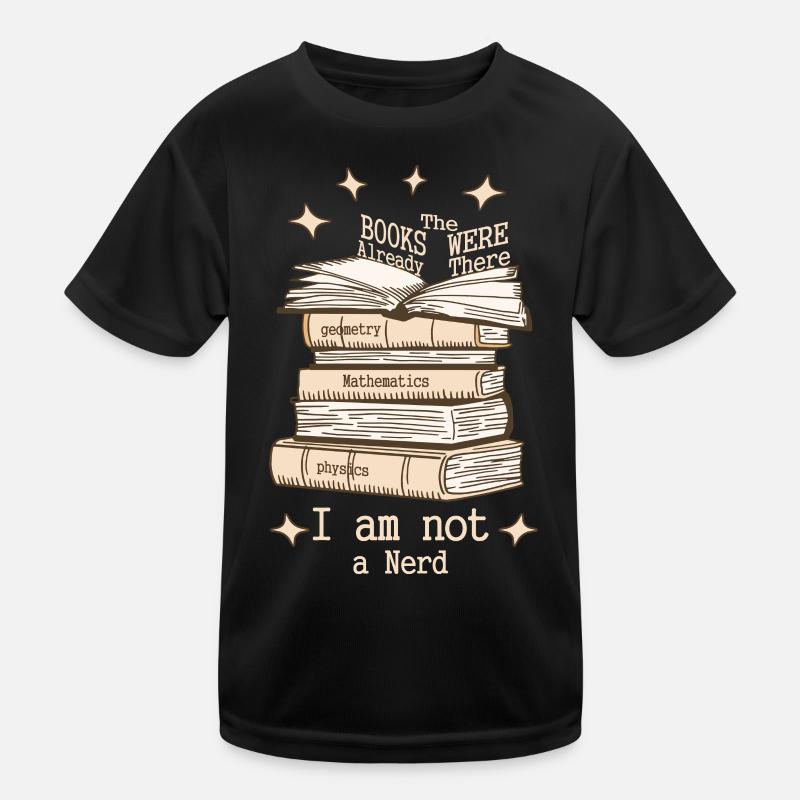Ich bin kein Streber - Kinder Funktions-T-Shirt - Schwarz