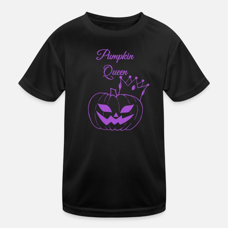 Pumpkin Queen Design Kids Functional T-Shirt
