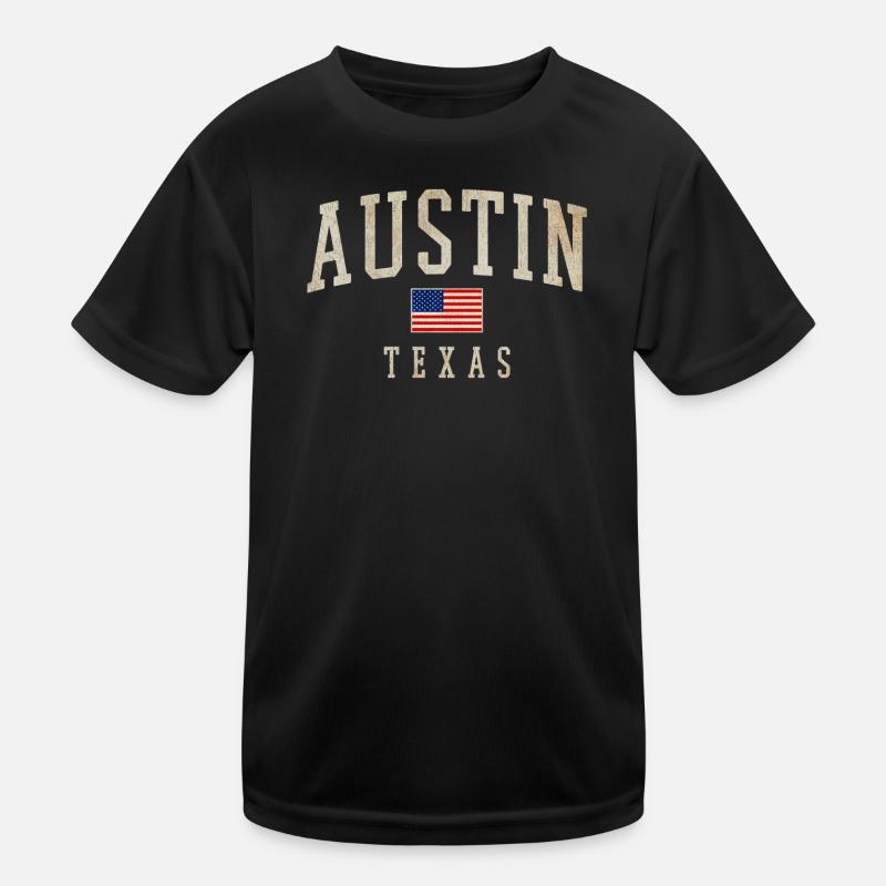 Austin Tx - Kids Functional T-Shirt - black