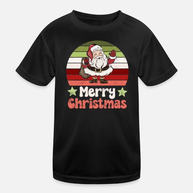 Weihnachtsmann Nikolaus Vintage Nostalgisch Kinder Funktions-T-Shirt
