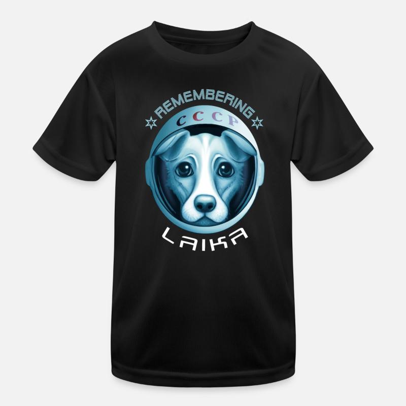 Chienne Laika T-shirt sport Enfant