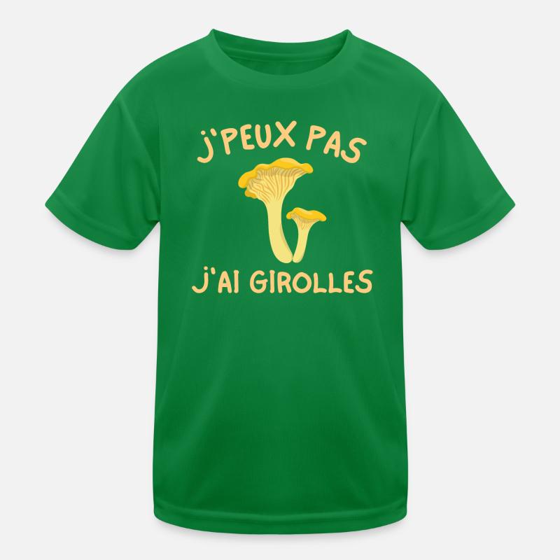 girolles, champignon, ramasseur de champignons T-shirt sport Enfant