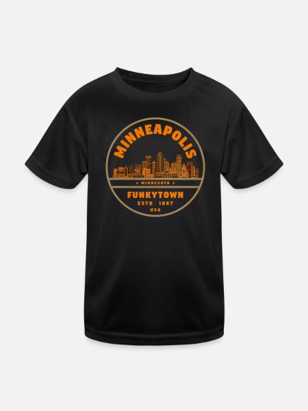 Minneapolis Minnesota - T-shirt sport Enfant - noir