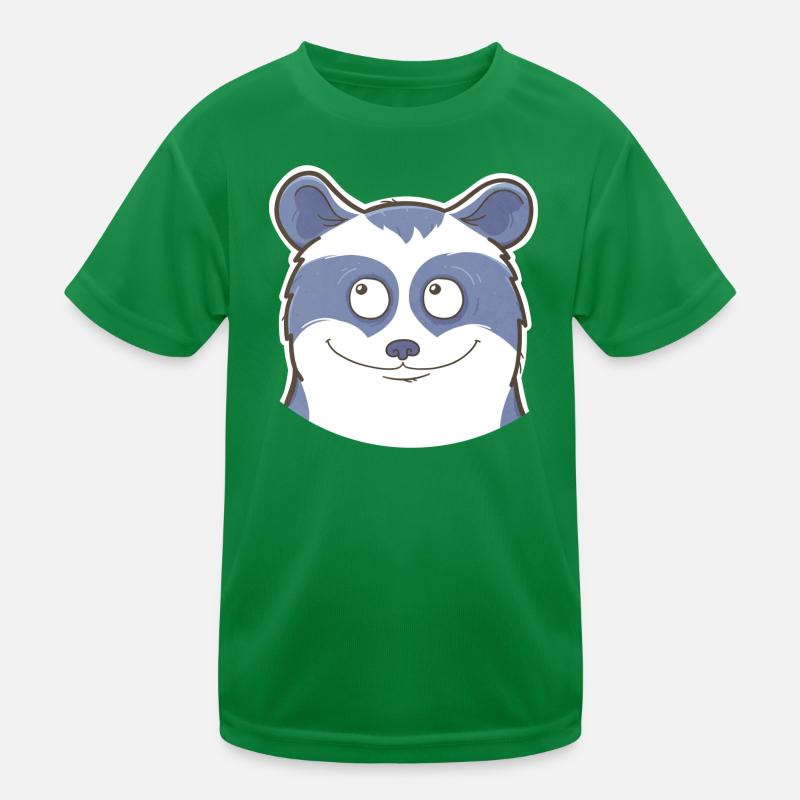 Waschbär Kinder Funktions-T-Shirt