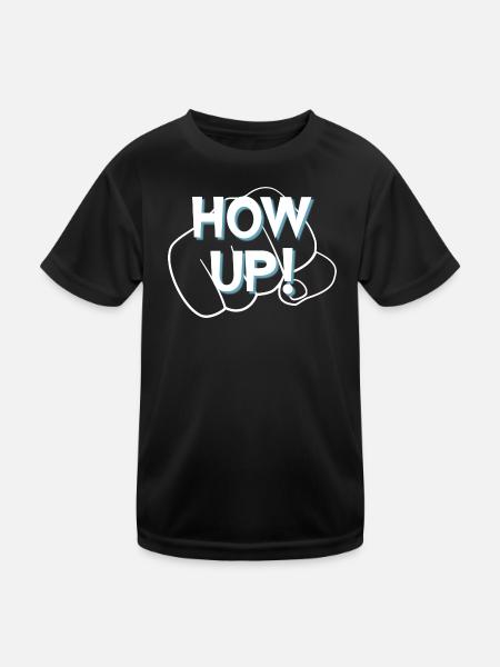 Hau ab - Kinder Funktions-T-Shirt - Schwarz