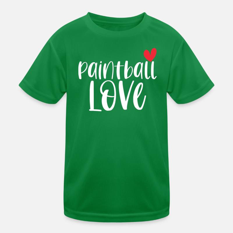 Paintball Love Paintballer Gotcha Geschenk Kinder Funktions-T-Shirt