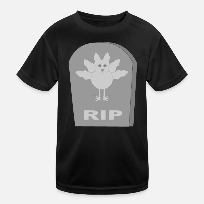 Gothic Alternative dead Christmas Turkey RIP Kids Functional T-Shirt