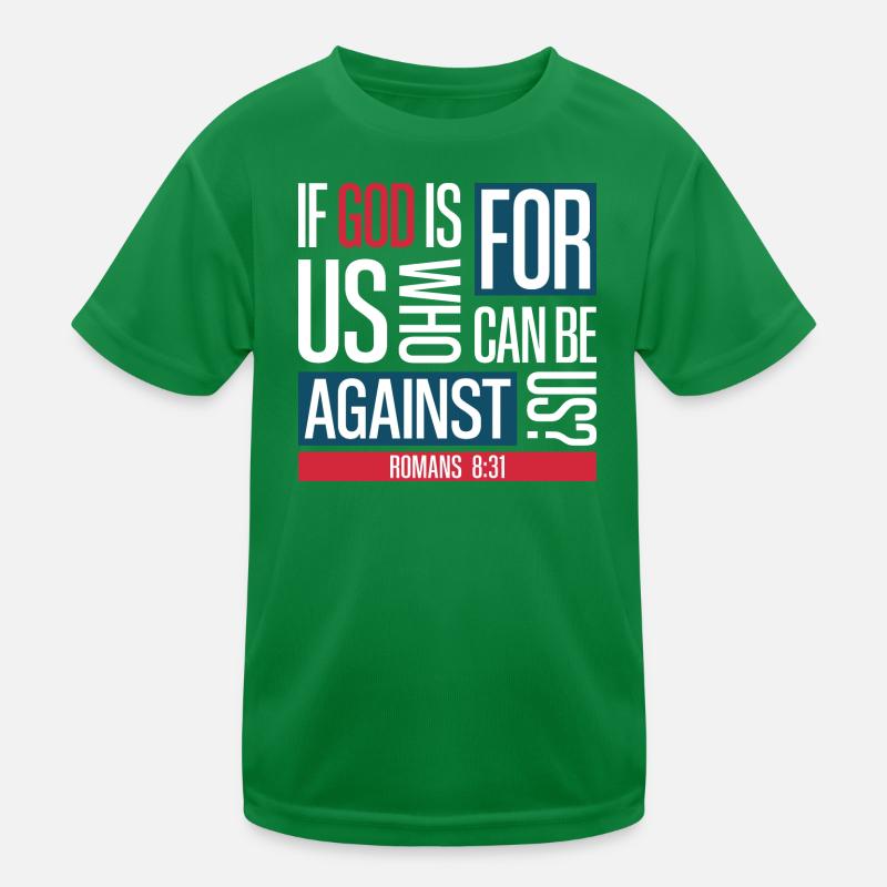 God for us (dark) Kids Functional T-Shirt