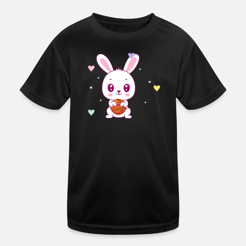 Mignon lapin de basket T-shirt sport Enfant