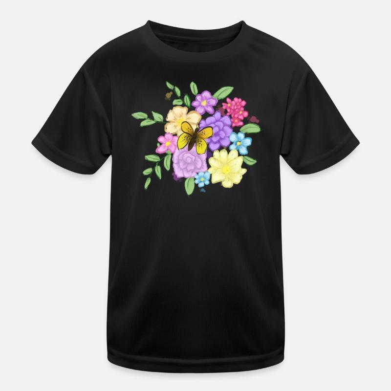 Bouquet de fleurs T-shirt sport Enfant