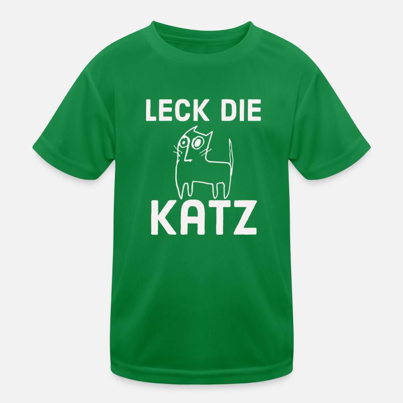 Leck die Katz Kinder Funktions-T-Shirt