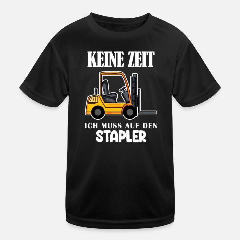 Staplerfahrer Gabelstapler Lager Logistik Kinder Funktions-T-Shirt
