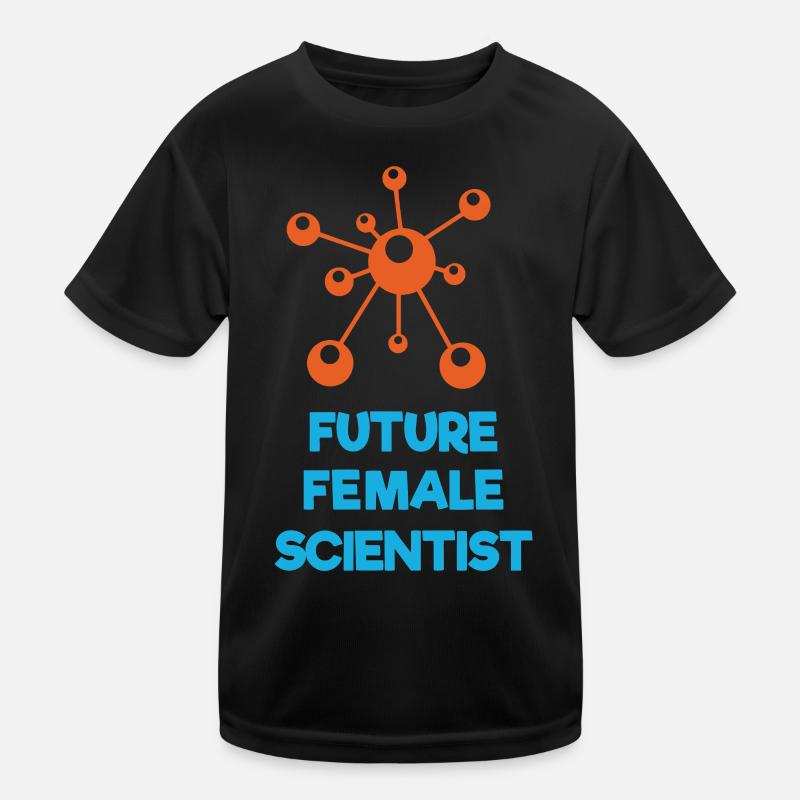 Future Female Scientist Kids Functional T-Shirt