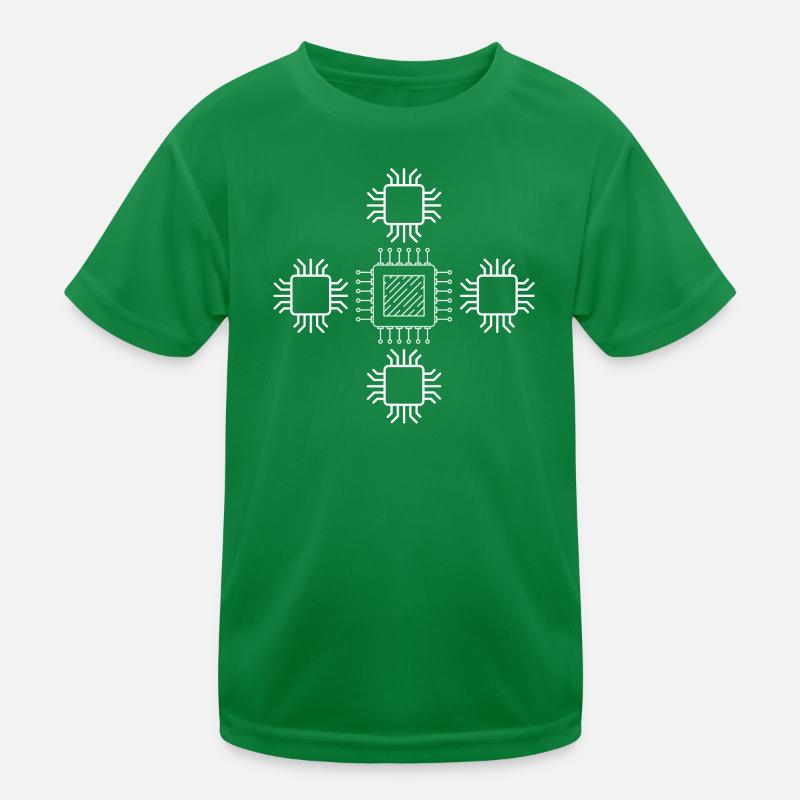 informatique, carte mère, disque dur T-shirt sport Enfant