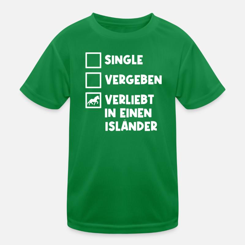Islandpferde Pferdeliebe Statement Pferdenarr Kinder Funktions-T-Shirt