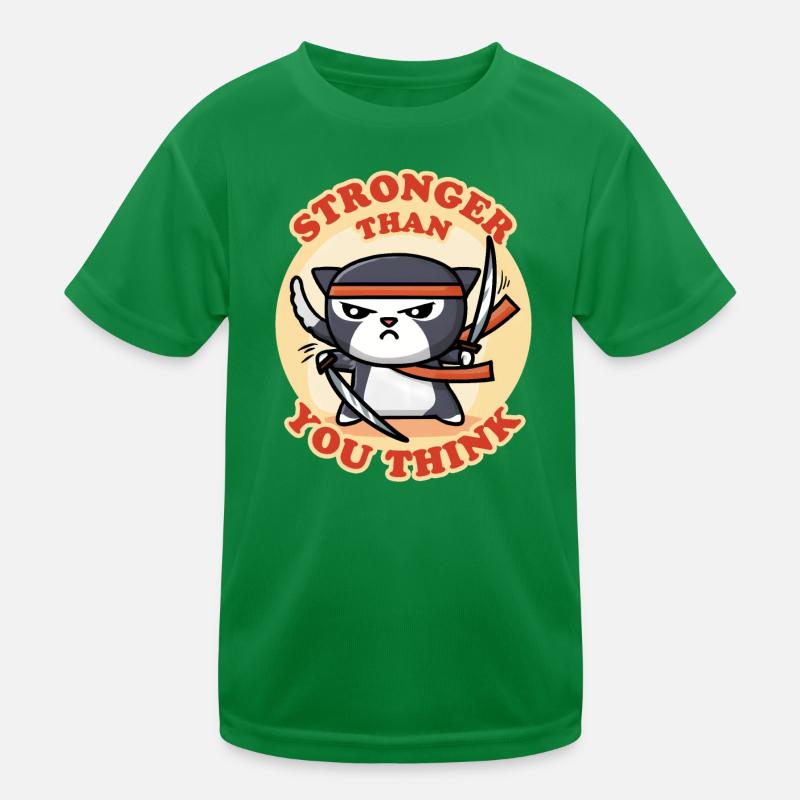Ninja Katze Kinder Funktions-T-Shirt