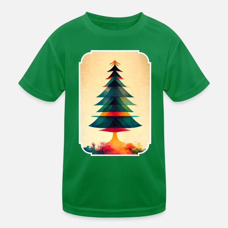 Christmas tree take-off Kids Functional T-Shirt