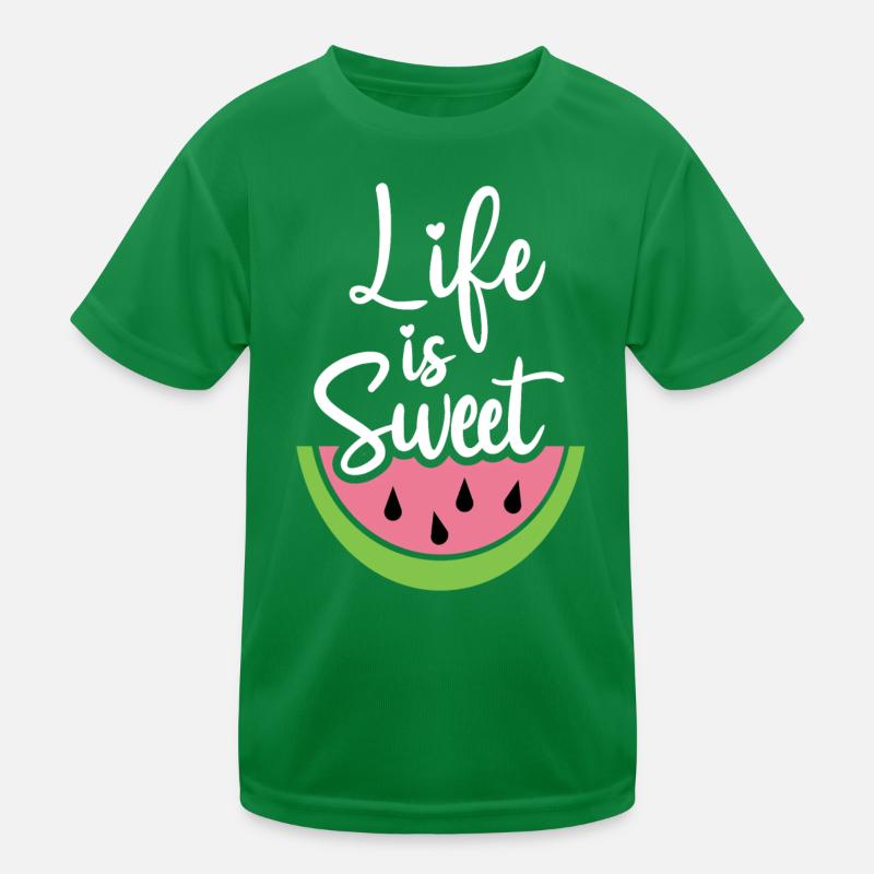 Das Leben ist süß Kinder Funktions-T-Shirt