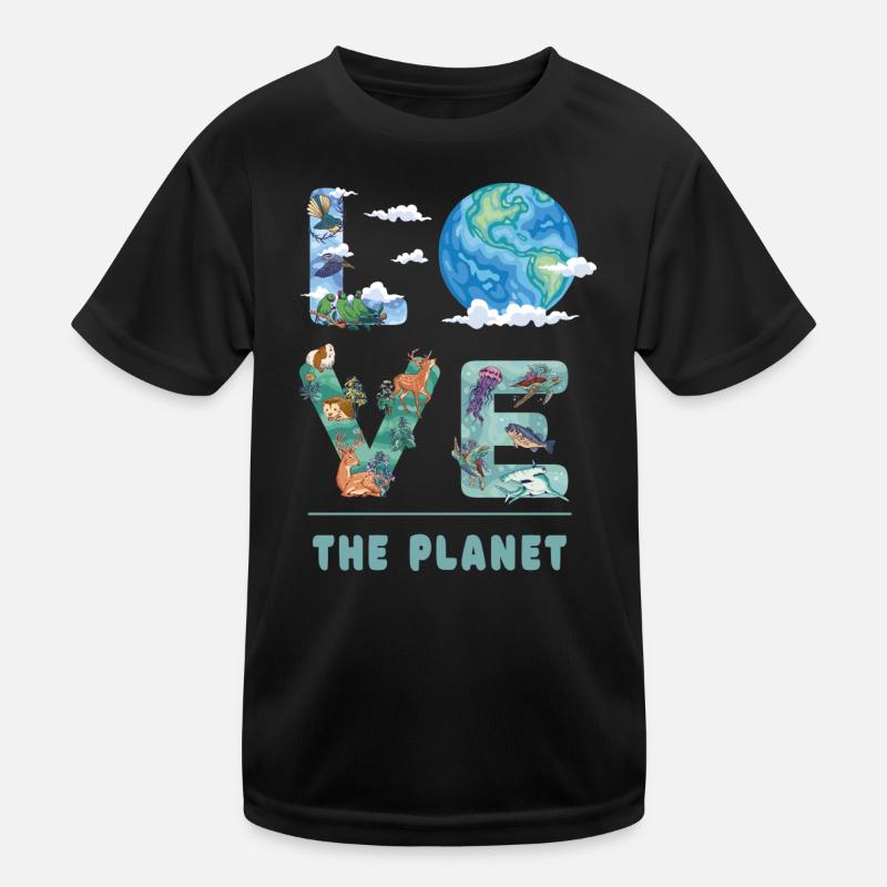 Love the planet Kids Functional T-Shirt