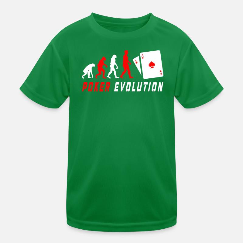 Poker Evolution Kids Functional T-Shirt