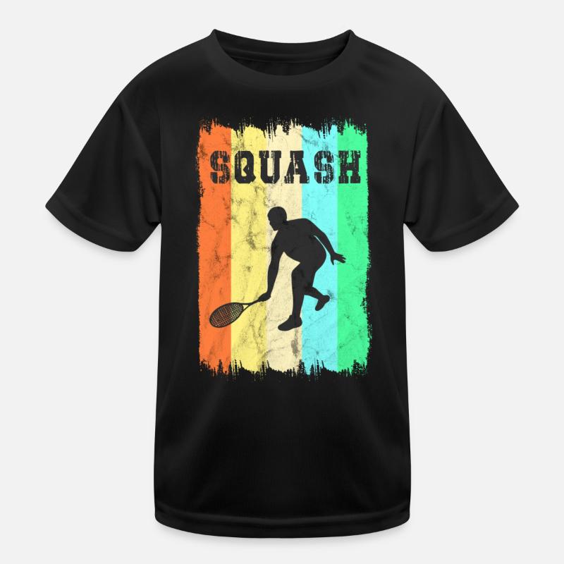 Squash Sport Design Kinder Funktions-T-Shirt