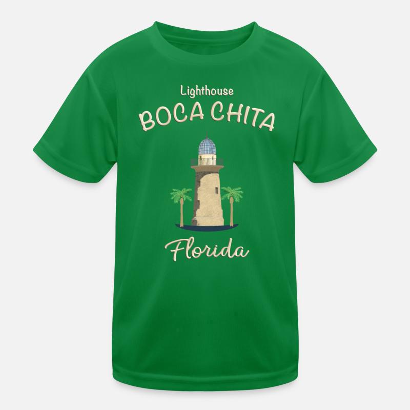 Florida, Boca Chita Lighthouse Kids Functional T-Shirt