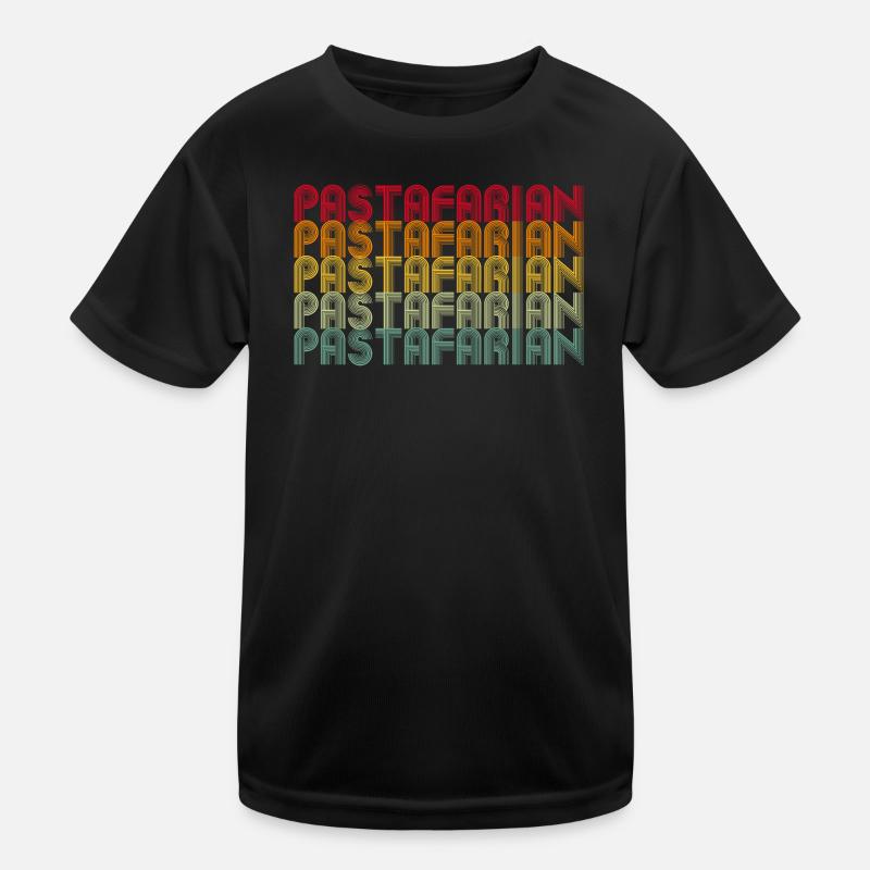 Rainbow Font Stack Pattern Kids Functional T-Shirt